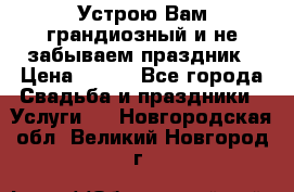 Устрою Вам грандиозный и не забываем праздник › Цена ­ 900 - Все города Свадьба и праздники » Услуги   . Новгородская обл.,Великий Новгород г.